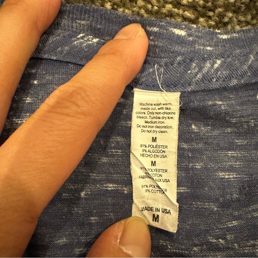 Saint Barth Blue V-Neck T-Shirt - Picture 5 of 12